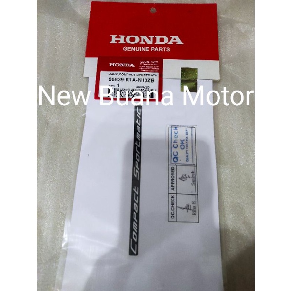 สติ๊กเกอร์ Sportmatic Compact สีดํา 86839K1AN10ZB Honda