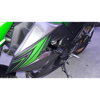 กันล้มข้าง Z250-300 แบร์นMothracing กันล้มผลิตจากอลูมิเนียมนำเข้า เกรด6061T651 และPOM ติดตั้งง่าย(65) สีดำ