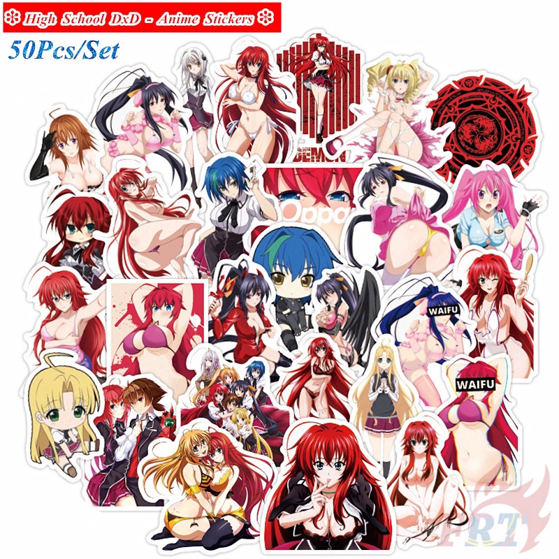 High School DxD Series 01 Stickers 50Pcs/Set Rias Gremory DIY Waterproof Doodle Decals Stickers