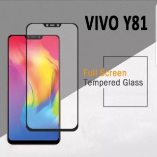 ฟิล์มกระจกนิรภัย Vivo Y81 เต็มจอ (สีขาว/สีดำ)