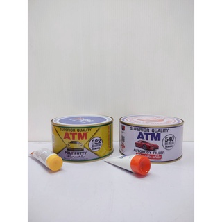 ATM สีโป้วรถยนต์ สีโป้วบาง โป๊วเหลือง เคมีโป๊วรถ สีโป๊วพลาสติก เคมีโป๊วรถยนต์ ซ่อมสีรถ ซ่อมรอยบุบ เกรดพรีเมียม ขนาด 1Kg