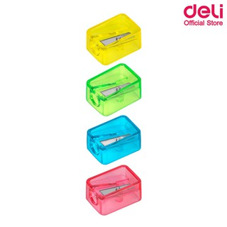 Deli H034 Pencil Sharpener กบเหลาดินสอนีออน ขนาดพกพา กบเหลาดินสอ กบเหลาดินสอแฟนซี เครื่องเหลาดินสอ