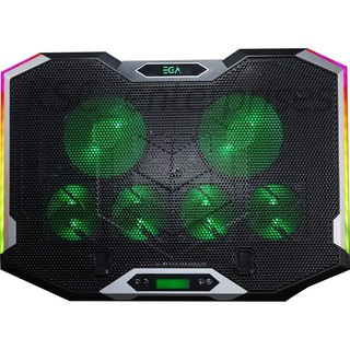 พัดลมโน๊ตบุ๊ค เกมมิ่ง EGA TYPE CP1 RGB Gaming Cooling Pad *Warranty 2 Y* # EGA CP2