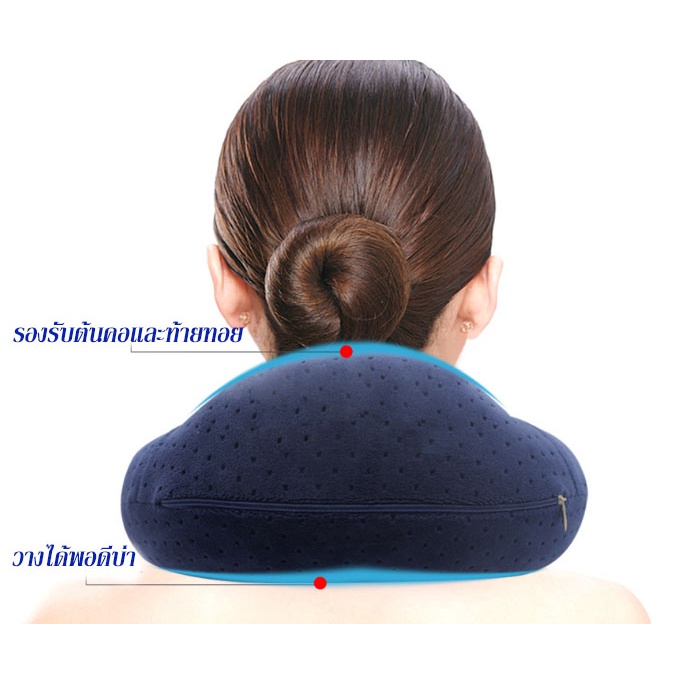 Best Seller🔥หมอนรองคอ Memory Foam เพื่อสุขภาพ รุ่น support curve