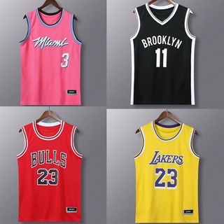 Kobe เสื้อบาสเก็ตบอล เบอร์ 1 เสื้อกีฬาบาสเก็ตบอล ลายทีม James Jersey Wade 23 ชุดเยือน