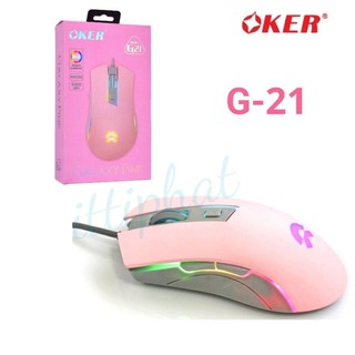 mouse G21 oker ergonomic gaming galaxy pink