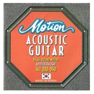 สายกีตาร์โปร่ง อคูสติค Acoustic Guitar Strings  Motion A900 Extra Light เบอร์ 010-050  1 ชุด 6 เส้น  (ราคา/ชุด) แท้ 100%