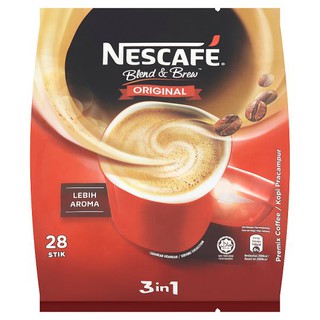 Nescafé Blend &amp; Brew Original 3 in 1 Premix Coffee 28 Stick Packs x 19g