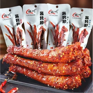 酱鸭脖 คอเป็ด ปรุงรสสำเร็จรูป คอเป็ดอบปรุงรส ซอสหม่าล่าเปรี้ยวหวาน อาหารว่างทานเล่น (คละรส คละสี1ซอง)