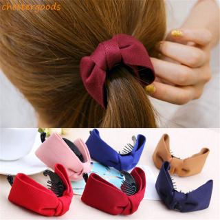 Ties Headband Hair Claw Solid Banana Hairpins Hairclips Ponytail