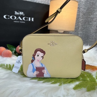 👑ผ่อน0%แท้100%👑 กระเป๋าสะพายทรงกล่อง DISNEY X COACH MINI CAMERA BAG WITH CINDERELLA  COACH C3406