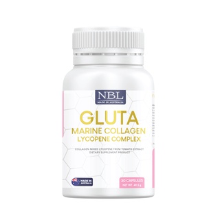 NBL Gluta Marine Collagen Lycopene Complex 1650 mg - กลูต้า มารีน คอลลาเจน (30 Capsules)