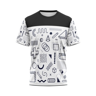 เสื้อกีฬา แบดมินตัน วอลเลย์บอล พิมพ์ลาย 09-10