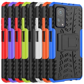 Xiaomi Mi 10T Pro / Mi10T 5G Armor Case Shockproof Cover Kickstand Hard PC Soft TPU Back Casing