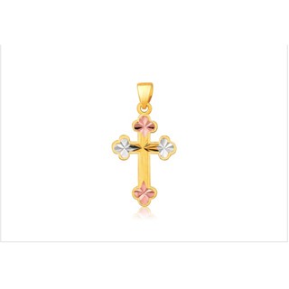 จี้ทรงไม้กางเขนทองคำสามกษัตริย์ 14K (กะรัต)