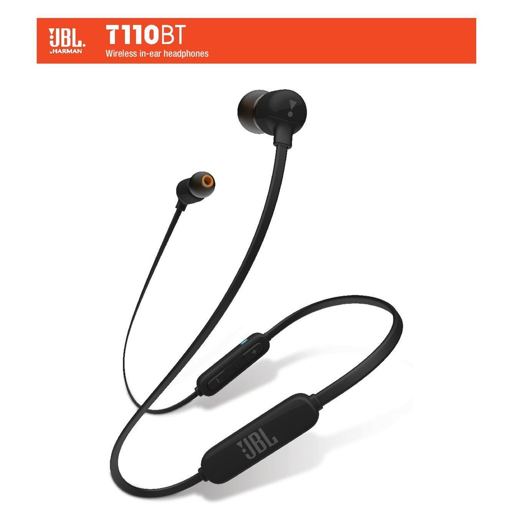 หูฟังบลูทูธJBL T110BT Black JBL In-Ear with Mic. Wireless T110BT