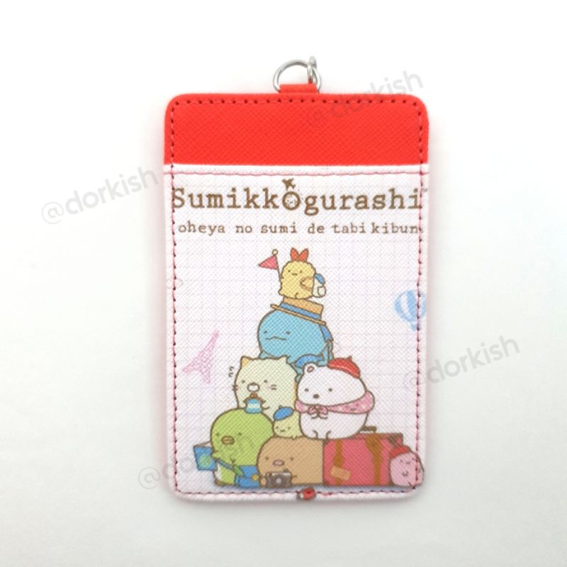 Sanrio Sumikko Gurashi Stacking กระเป๋าเดินทาง Ezlink Card Holder พร้อมพวงกุญแจ