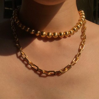 grumpy, original chain necklace_matte