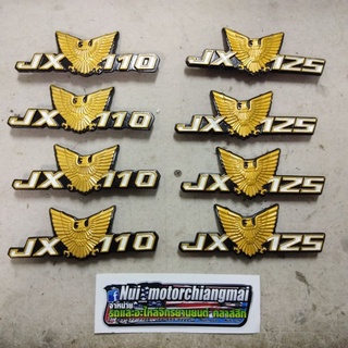 โลโก้ฝากระเป๋า jx110 jx125 ตราฝากระเป๋า honda jx 110 jx 125 โลโก้ ฝากระเป๋าข้าง honda jx110 jx125  1คู่ *มีตัวเลือก*