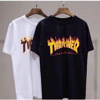 เสื้อ thrasher ลายไฟ