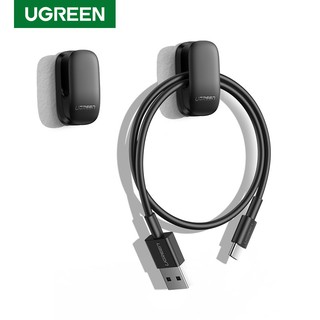 (สินค้าในไทย จัดส่ง 1-2 วัน) Ugreen ตะขอจัดระเบียบสายเคเบิ้ล 2 ชิ้น