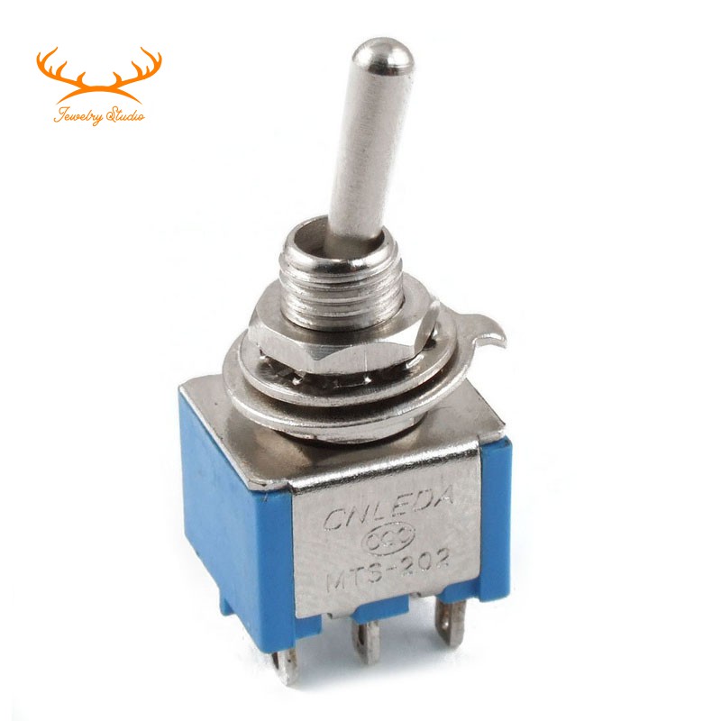 SALE AC 3A/250V 6A/125V 6 Pin DPDT On/On 2 Position Mini Toggle Switch Blue