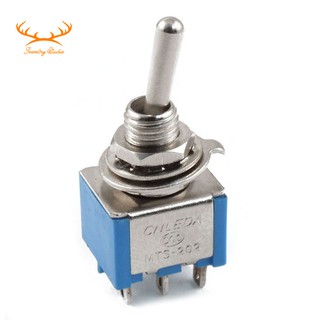 ☀SALE☀AC 3A/250V 6A/125V 6 Pin DPDT On/On 2 Position Mini Toggle Switch Blue