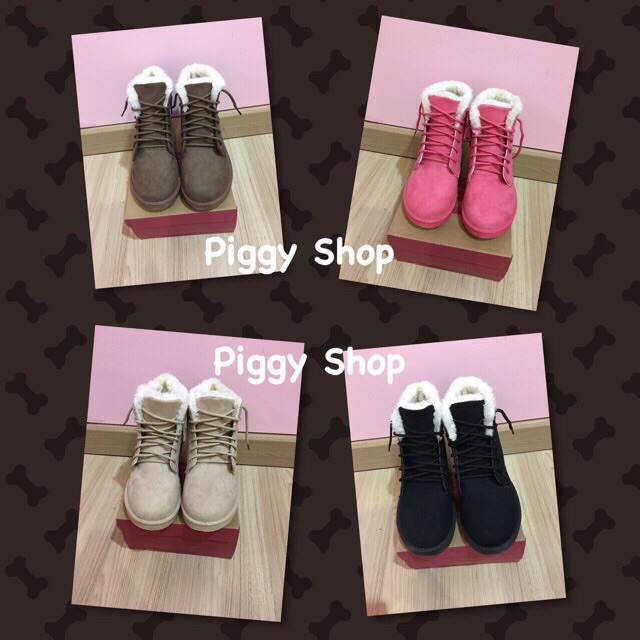 🇹🇭พร้อมส่ง🇹🇭 sz. 37-43 รองเท้าบูทกันหนาวบุขน  รุ่น 1
