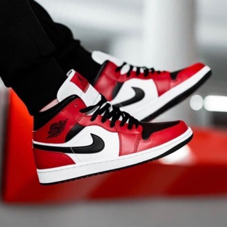 Nike AJ 1 Mid “Chicago Black Toe” ขอแท้ 💯%