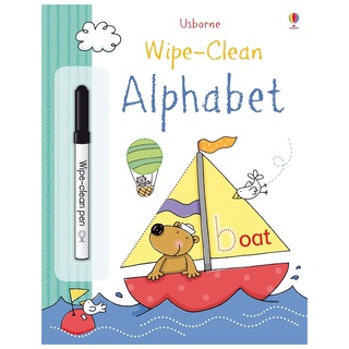 Usborne books Wipe-clean alphabet 3Y+  หนังสือ พร้อมปากกา ลบได้ เสริมพัฒนาการ