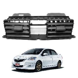 ช่องลมแอร์ ครอบช่องแอร์ ช่องอากาศ อันกลาง 1ชิ้น สีดำด้าน สำหรับ Toyota Vios ปี 2007-2012