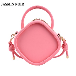 Jasmin NOIR กระเป๋าถือ กระเป๋าสะพายข้าง หนัง PU เรียบง่าย สําหรับผู้หญิง