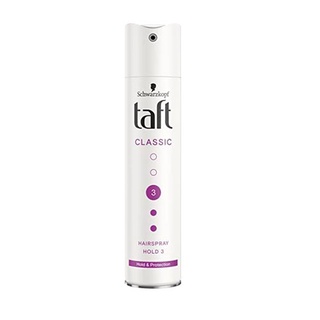 ใหม่ Schwarzkopf TAFT Classic HairSpray Hold 3 ชวาร์สคอฟ ทัฟท์ คลาสสิก แฮร์สเปรย์ 250 มล. สเปรย์จัดแต่งทรงผม 12569