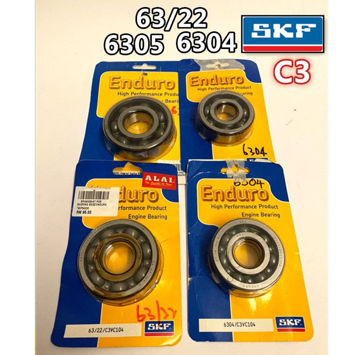 SKF C3 ENDURO BEARING 6305 6304 63/22 6322 BEARING SKF 6304 BEARING SKF 63/22 BEARING SKF 6305 SKF C