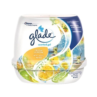 ✨โดนใจ✨ เจลหอม  Glade มะนาว สีเหลือง  ขนาด 180 กรัม สเปรย์ปรับอากาศ ✨ลดพิเศษ✨