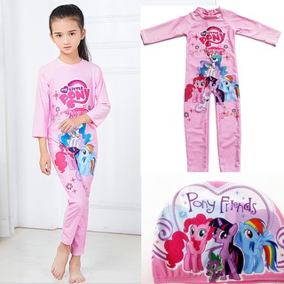 My Little Pony ชุดว่ายน้ำสำหรับเด็กชุดว่ายน้ำชุดว่ายน้ำสั้น / ยาวชุดว่ายน้ำชายหาด