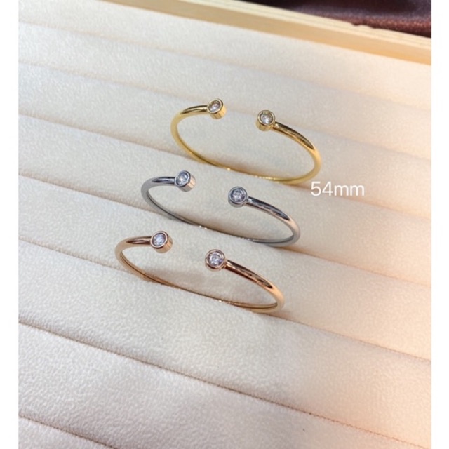 เครื่องประดับ กำไลข้อมือเพชร งานฟรีไซส์แบบบางเล็ก หัวเพชรเล็กกรม งานสแตนเลสแท้