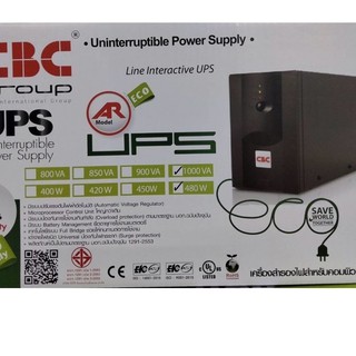 เครื่องสำรองไฟฟ้า CBC (UPS) รุ่น AR-Eco 1000VA 480W