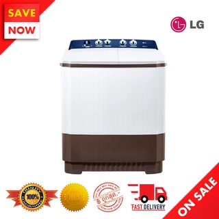 ⚡️ Best Sale ⚡️ LG เครื่องซักผ้า 2 ถัง ซัก 10 กก. / ปั่นแห้ง 8 กก. รุ่น TT10NARG