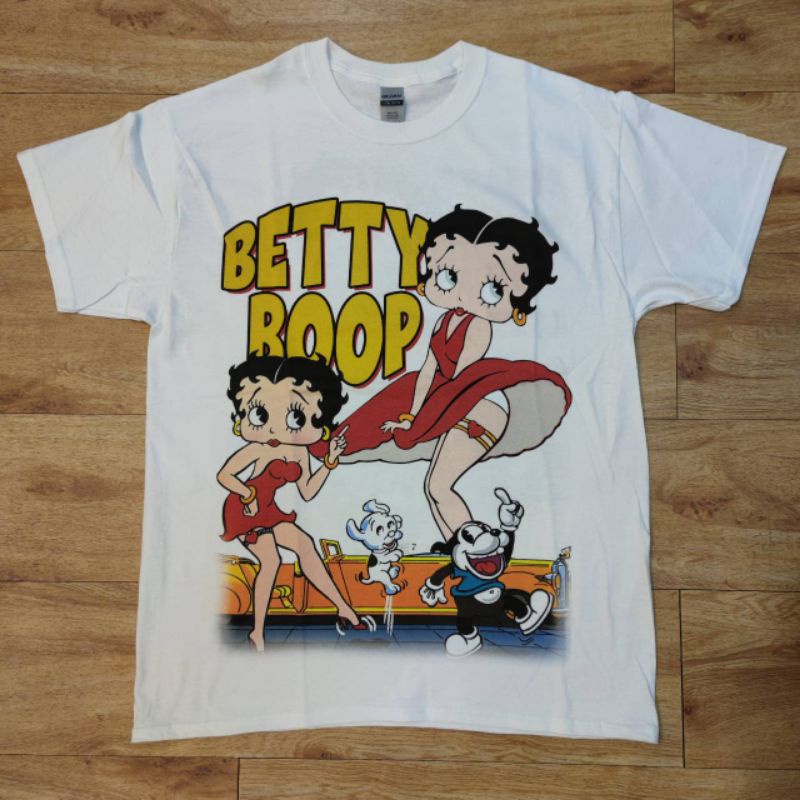 เสื้อยืดผ้าฝ้าย Betty Boop DTG digital printer (direct to garment)Betty Boop DTG digital printer (direct to garment)