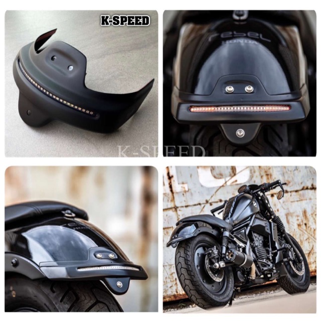 ชุดไฟท้ายแต่ง+ไฟเลี้ยวในตัว Diabolus Slim For Rebel 300&500 ปี 2017-2024 RB0131