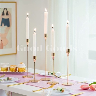 เชิงเทียนสีทอง  เซตเชิงเทียนสีทองคลาสสิค Golden Candle  Holder เชิงเทียนตกแต่ง  เซตเชิงเทียน 5 ชิ้น สินค้าพร้อมส่ง