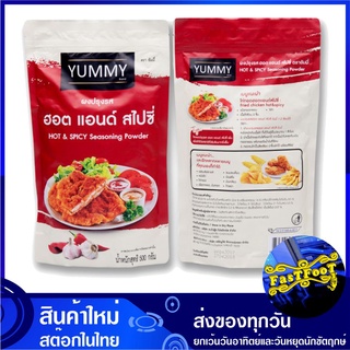 ผงปรุงรส ฮอต แอนด์ สไปซี่ 500 กรัม ยัมมี่ Yummy Hot &amp; Spicy Seasoning Powder ผงเขย่า ผงโรย ผงคลุก ผงรสฮอตแอนด์สไปซี่