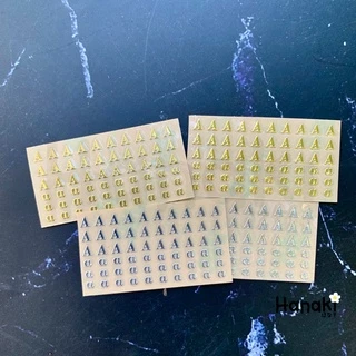สติกเกอร์ตัวอักษรเฉพาะ A E I O U มีH M N P R S Tแยกค่ะ (Alphabet sticker,Metal Sticker)