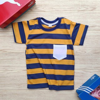 1 ตัว***เสื้อแขนสั้นเด็ก มีกระเป๋า (จัดคละสี)size M 26 L28 XL30
