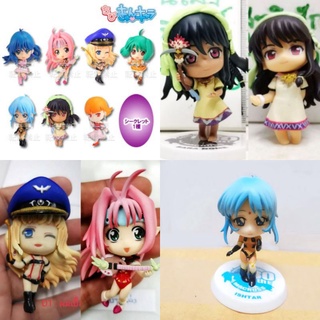 (แท้/มือ1,2) Banpresto Chibi Kyun-Chara Macross 30th Anniversary Petit Figure Sara Nome,Ishtar ซาร่า​ โนม,ranka lee