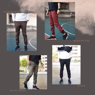 Asneed Joggerpants "Active Wear" collections (กางเกงจ็อคเกอร์ เอวยางยืด ขาจั้ม)