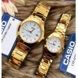 Casio นาฬิกาข้อมือผู้หญิง สายสเตนเลส รุ่น LTP-1170N-7ARDF - Gold รับประกัน 1 ปี