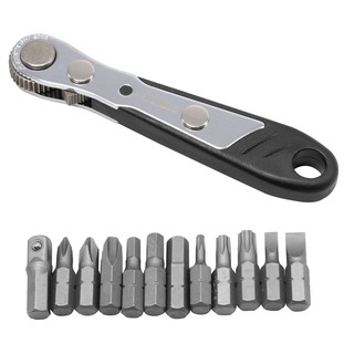 ด้ามดอกไขควงและดอกไขควง 13 ชิ้น ( Bit Ratchet Wrench &amp; Bit 13Pcs Set )