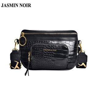 Jasmin Noir กระเป๋าสะพายข้าง ลายหนังจระเข้ เรียบง่าย สําหรับผู้หญิง